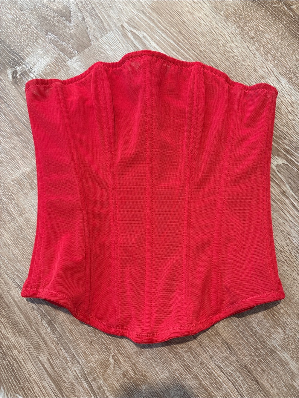 Strapless Red Corset Shapewear Top
